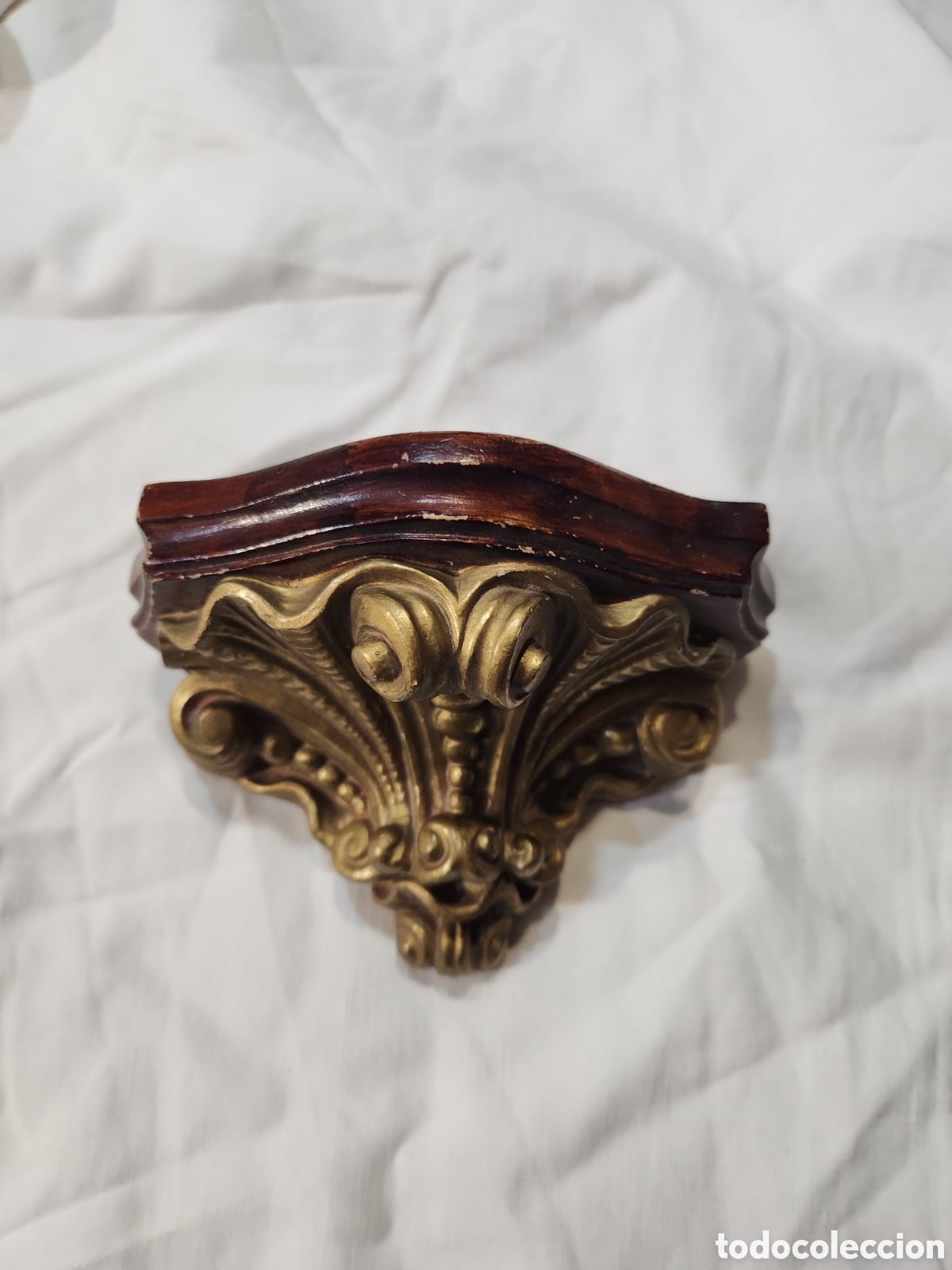 Antig&uuml;edades: PEANA MENSULA PARA IMAGEN RELIGIOSA. 14,5CM.
