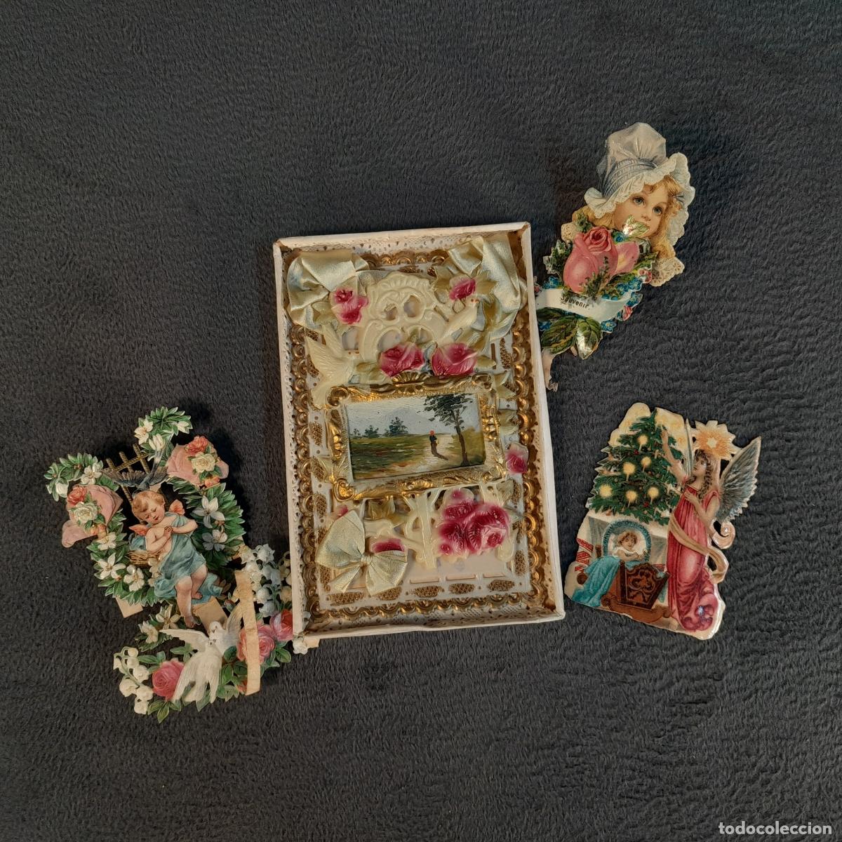 Antiques: P-13785. CAJA CON DIORAMAS Y TARJETA. FINALES DEL SIGLO XIX