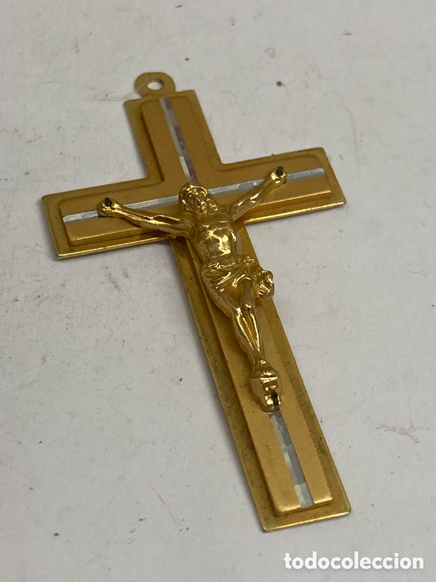 Antiquit&auml;ten: Cruz de bisuter&iacute;a dorada C638