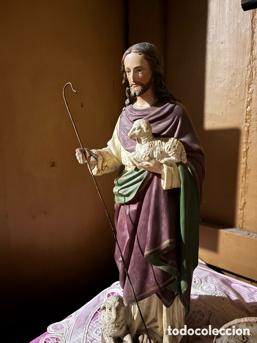 Antig&uuml;edades: San Jos&eacute; antiguo principios siglo XX &ndash; Imagen religiosa policromada