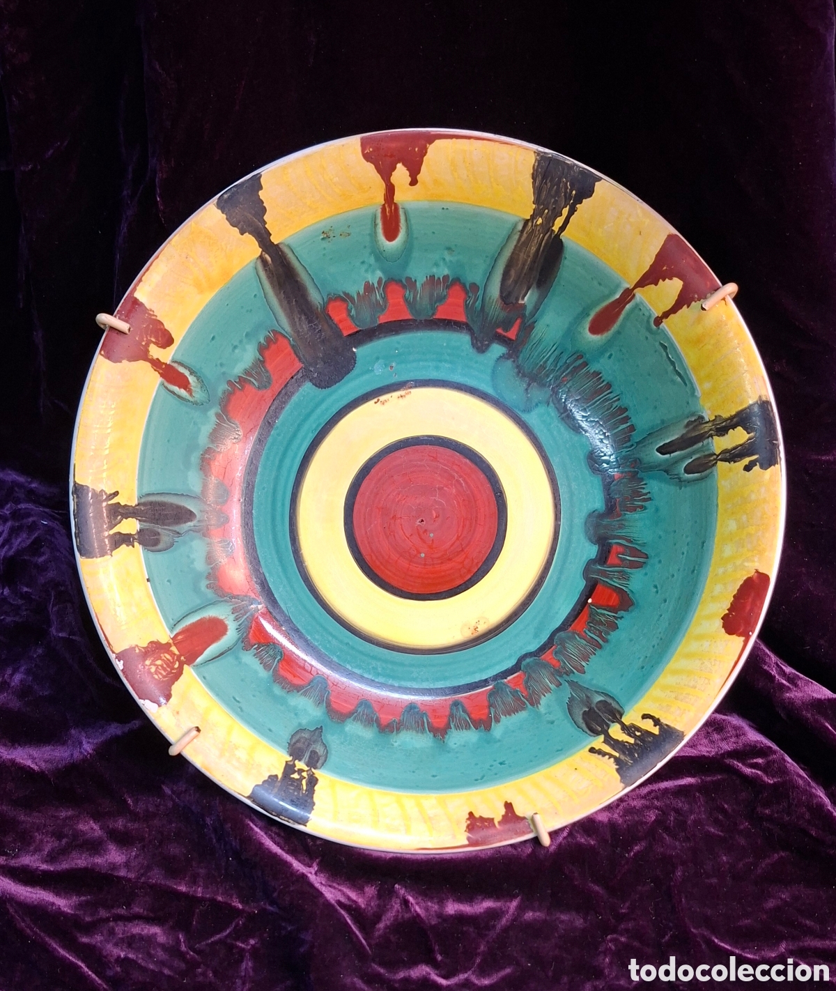 Antig&uuml;edades: Plato decorativo de principios Siglo XX