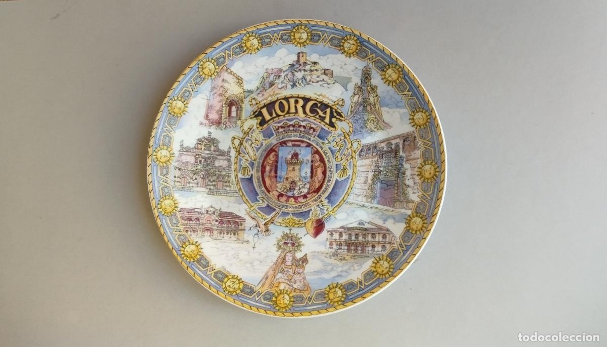 Antig&uuml;edades: Plato dedicado a la Ciudad de Lorca - 25 cm - Pontesa