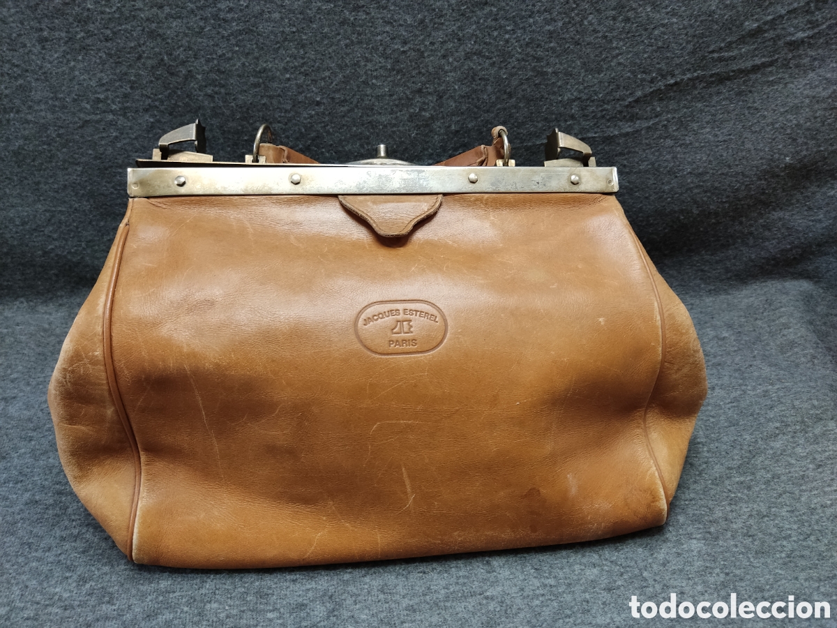 Antig&uuml;edades: Bolso de cuero estilo m&eacute;dico - Foto 2