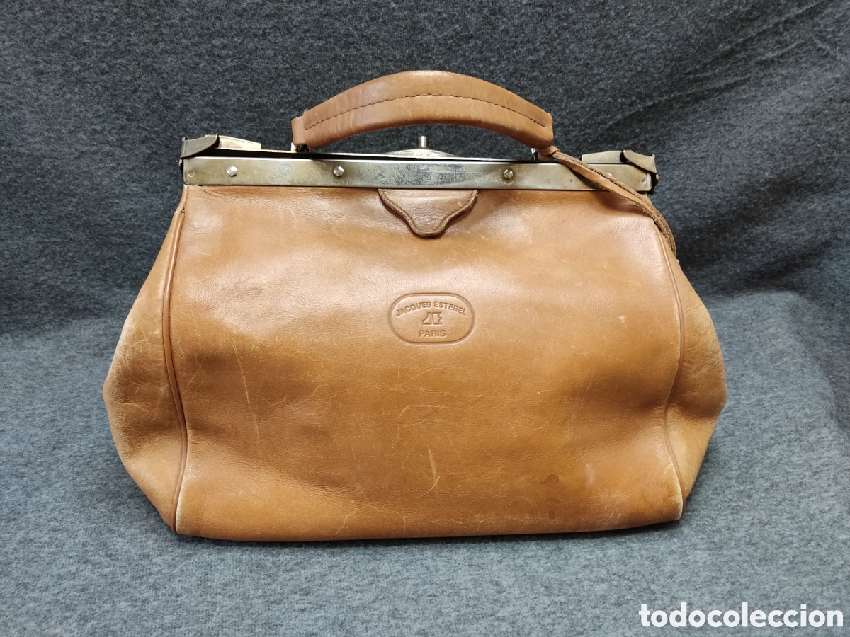 Antig&uuml;edades: Bolso de cuero estilo m&eacute;dico - Foto 6