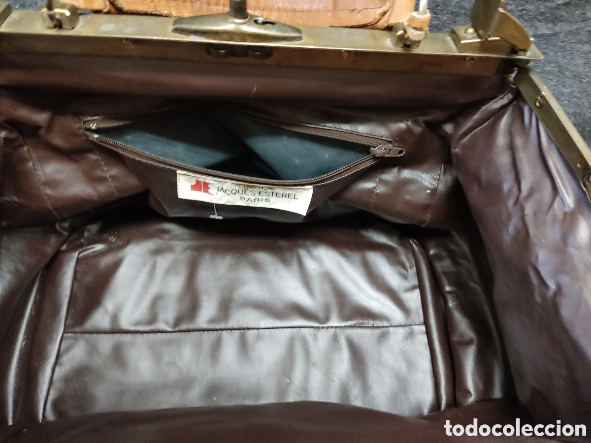 Antig&uuml;edades: Bolso de cuero estilo m&eacute;dico - Foto 8