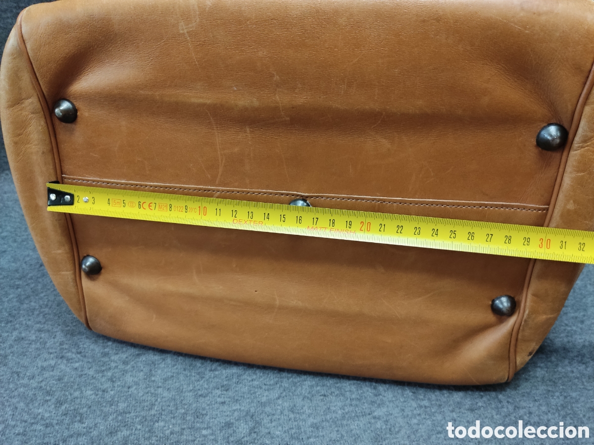 Antig&uuml;edades: Bolso de cuero estilo m&eacute;dico - Foto 13