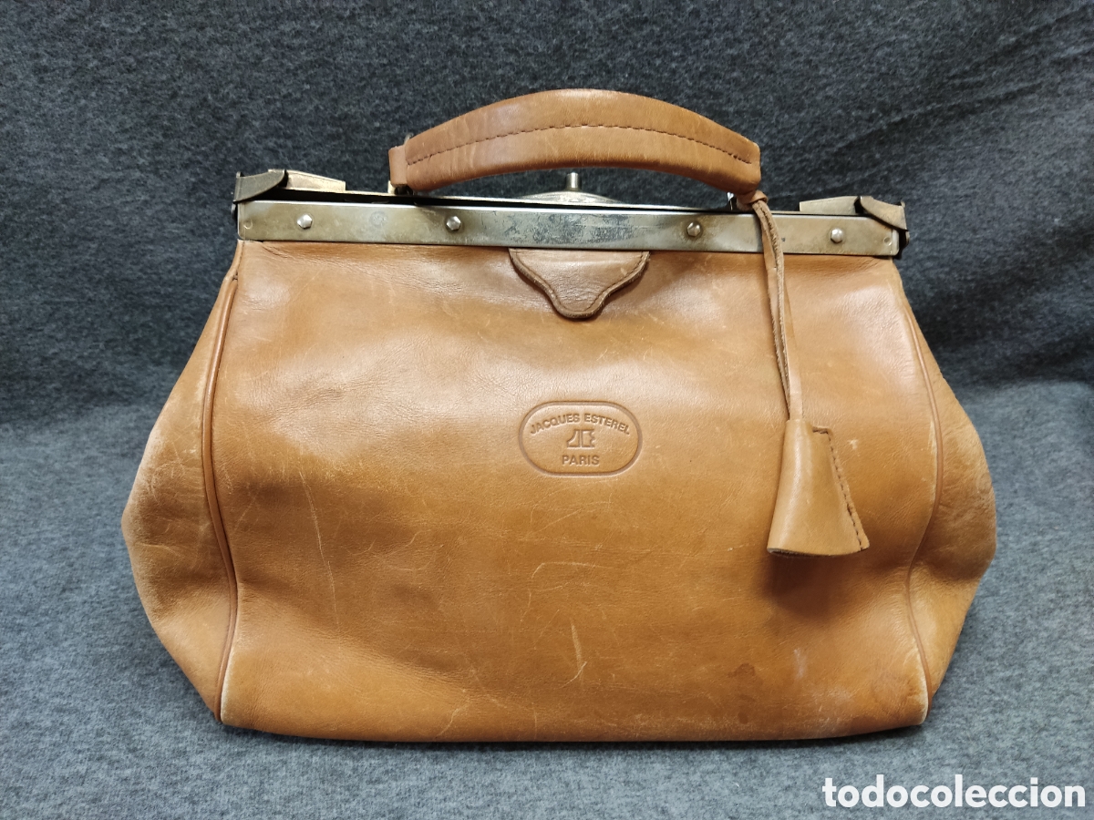 Antig&uuml;edades: Bolso de cuero estilo m&eacute;dico