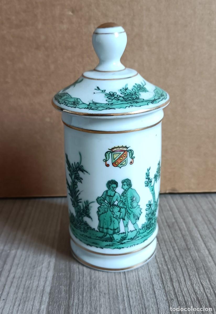 Antig&uuml;edades: Decoracion, peque&ntilde;o recipiente o tarro de ceramica o porcelana