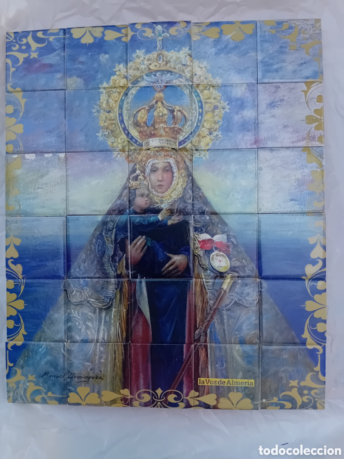 Antig&uuml;edades: VIRGEN DEL MAR ALMERIA AZULEJOS LOSAS CERAMICA