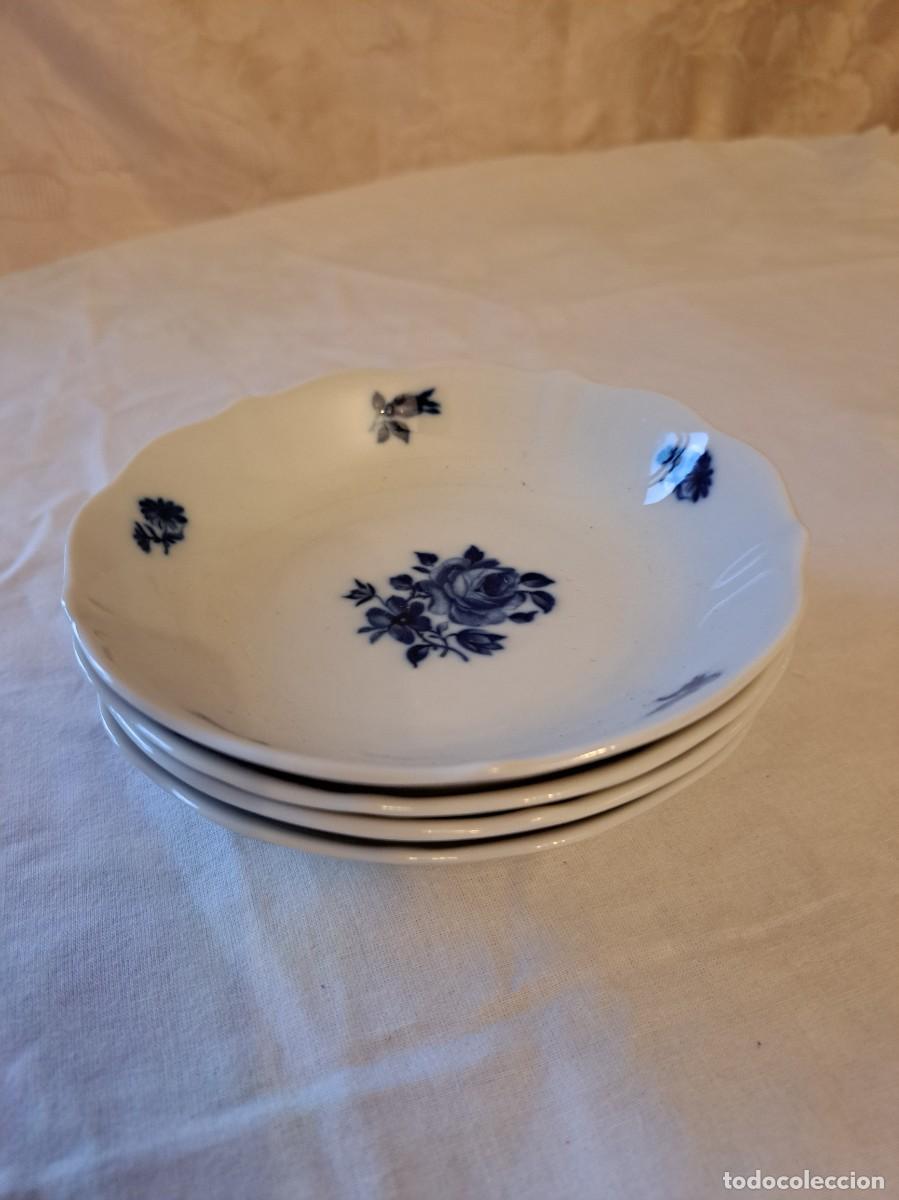 Antig&uuml;edades: Lote de 4 cuencos de porcelana Schaller Bavaria Germany, a&ntilde;os 30/40