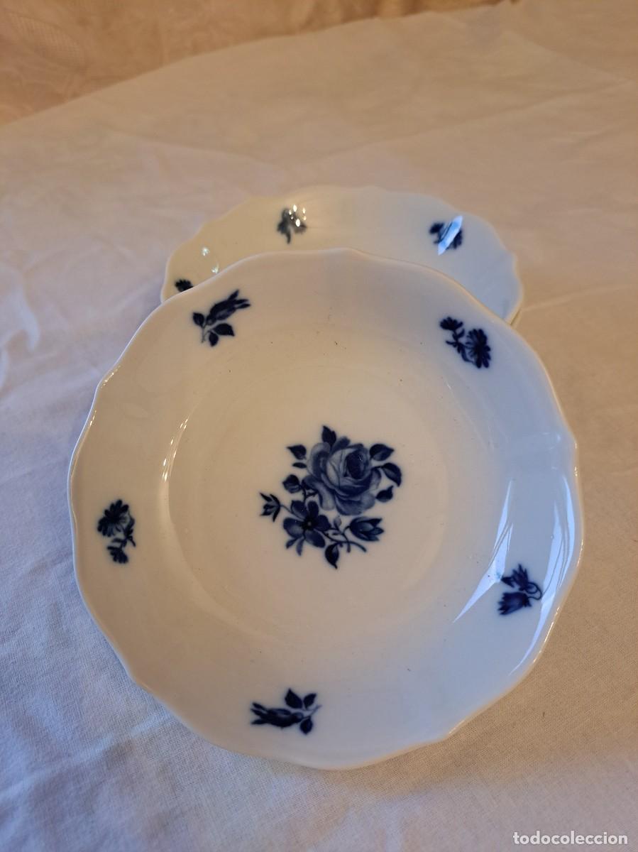 Antig&uuml;edades: Lote de 4 cuencos de porcelana Schaller Bavaria Germany, a&ntilde;os 30/40