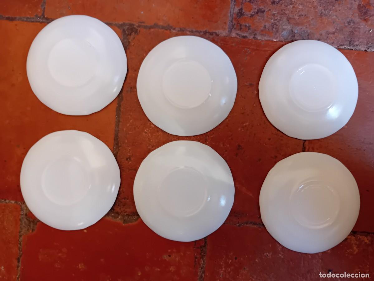 Antig&uuml;edades: 6 platos para tazas de arcopal Spain - Foto 4