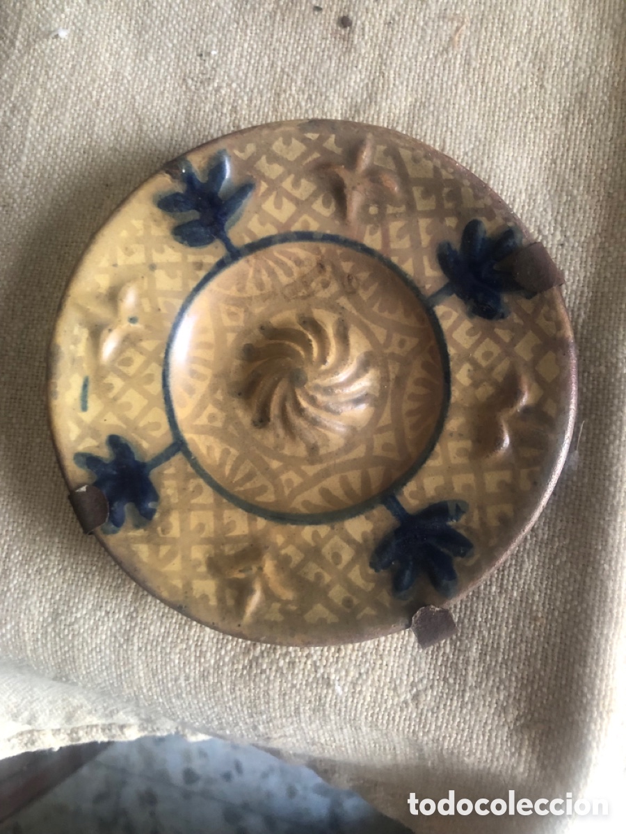 Antig&uuml;edades: Plato de reflejos metalicos de colecci&oacute;n