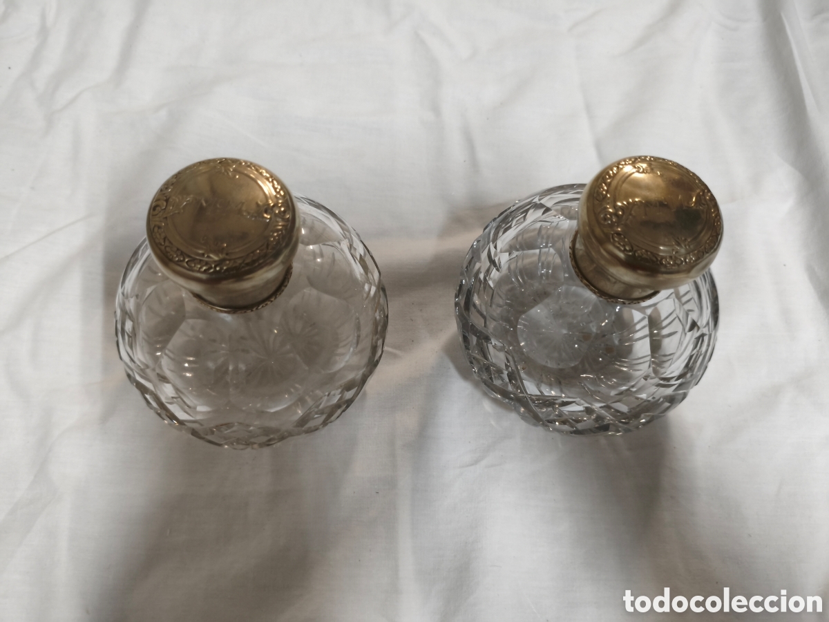 Antiguidades: Botellas cristal de bohemia