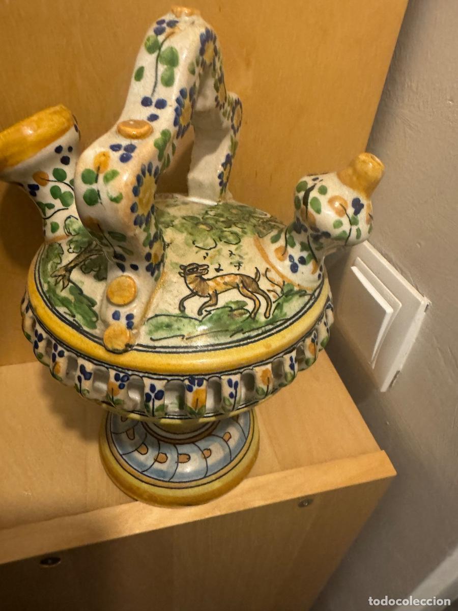 Antig&uuml;edades: Antiguo botijo cer&aacute;mica de Talavera