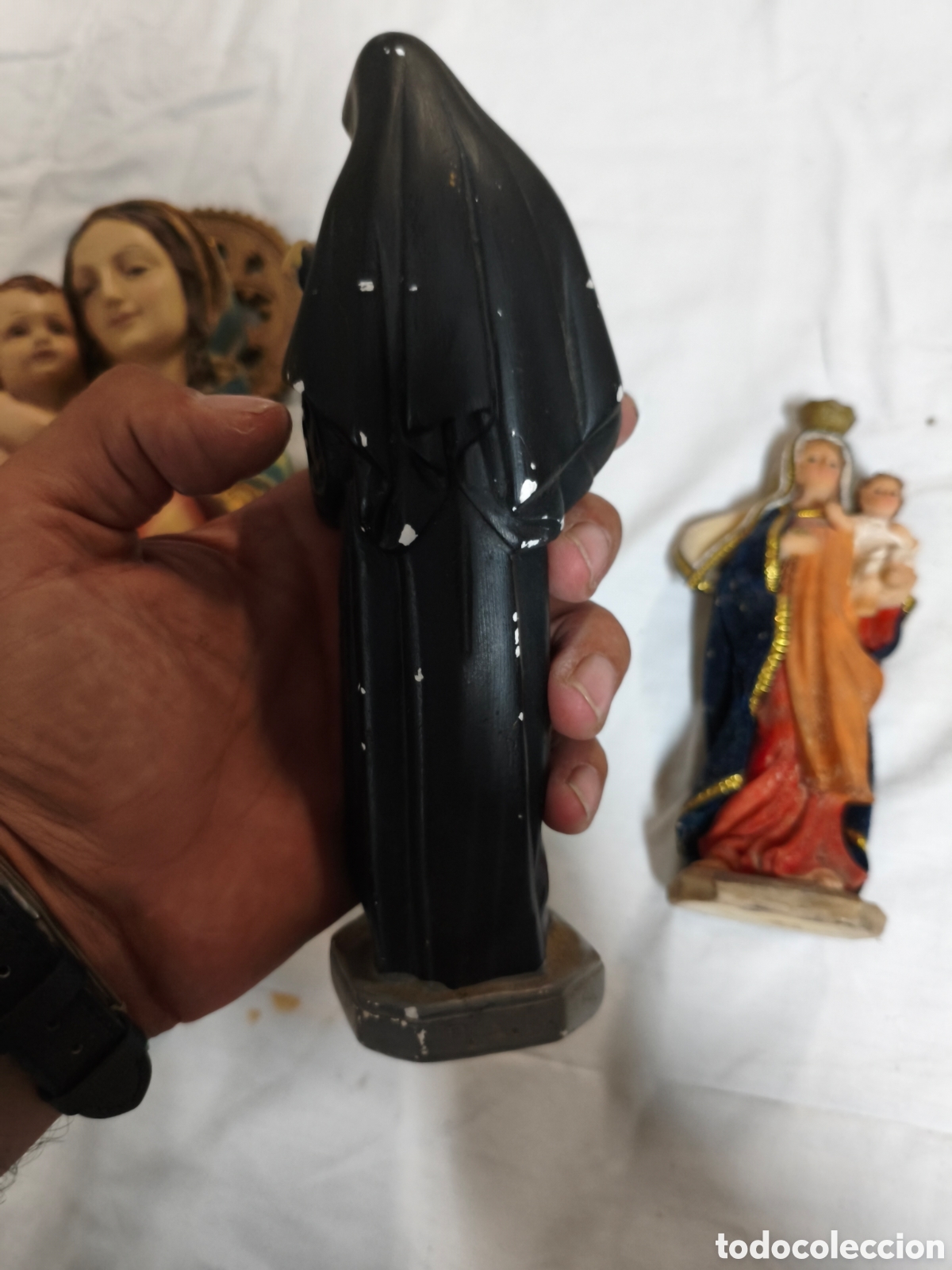 Antig&uuml;edades: Lote figuras religiosas antiguas - Foto 7