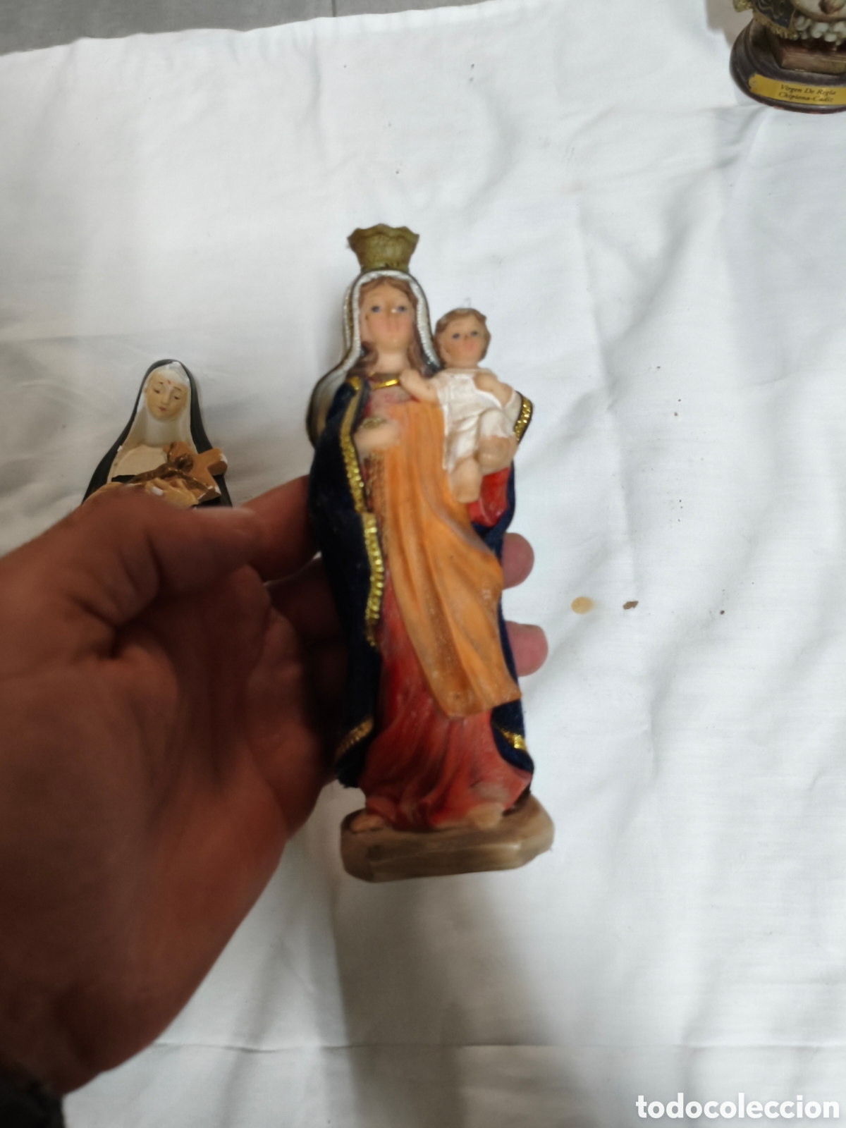 Antig&uuml;edades: Lote figuras religiosas antiguas - Foto 9