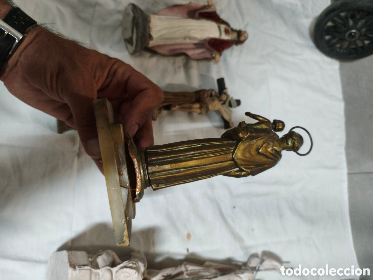 Antig&uuml;edades: Lote figuras religiosas - Foto 7