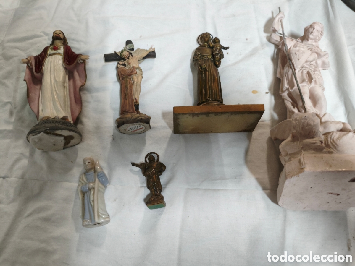 Antig&uuml;edades: Lote figuras religiosas