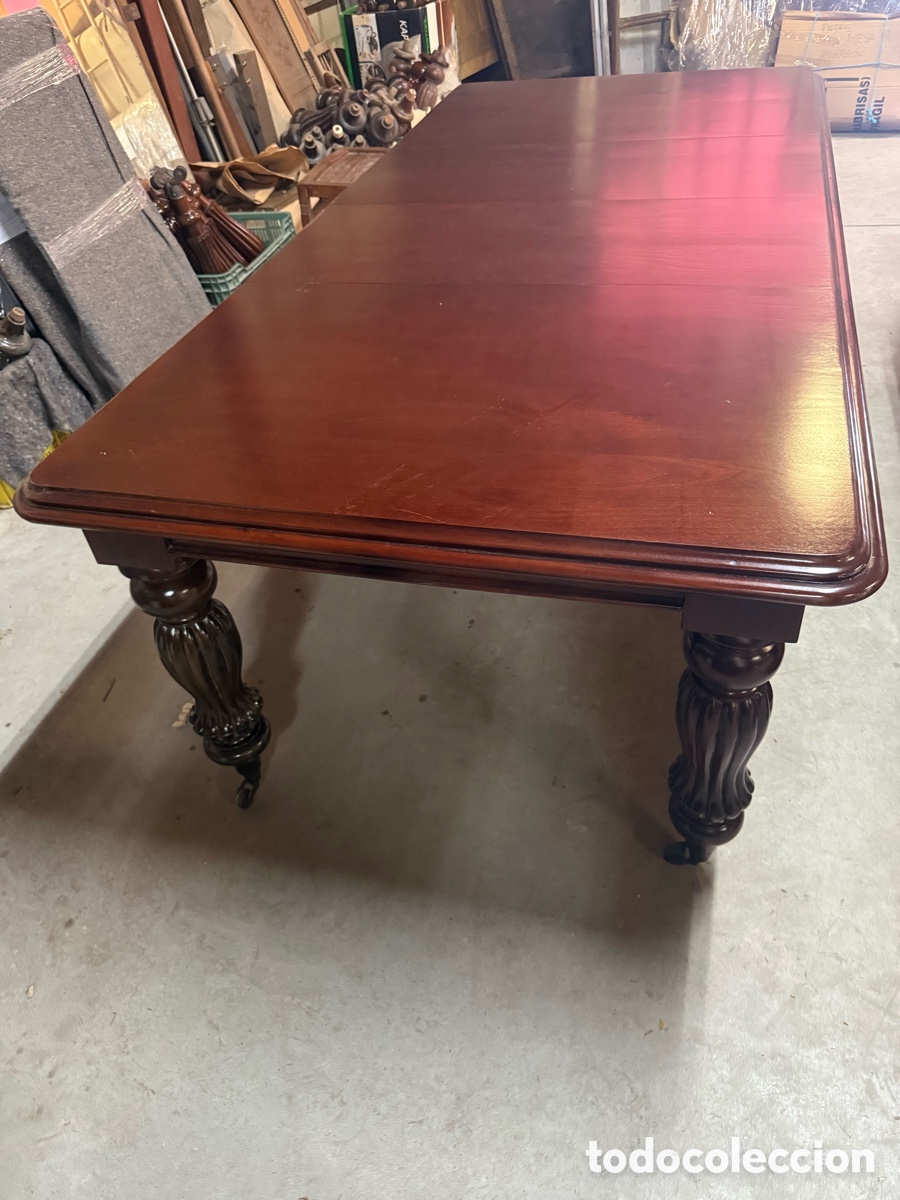 Antig&uuml;edades: Mesa Victoriana rectangular - Foto 5