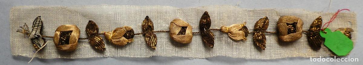 Antig&uuml;edades: PEQUE&Ntilde;O GAL&Oacute;N DE FLOTES TEJIDO MET&Aacute;LICO PPIO.S.XX