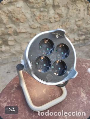 Antig&uuml;edades: Lampara con 4 enchufes en la base - Foto 3