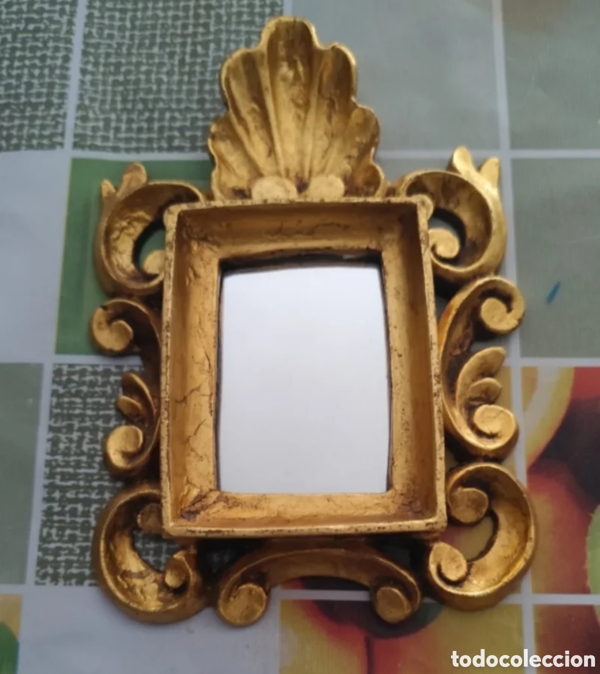 Antig&uuml;edades: Espejo vintage de madera