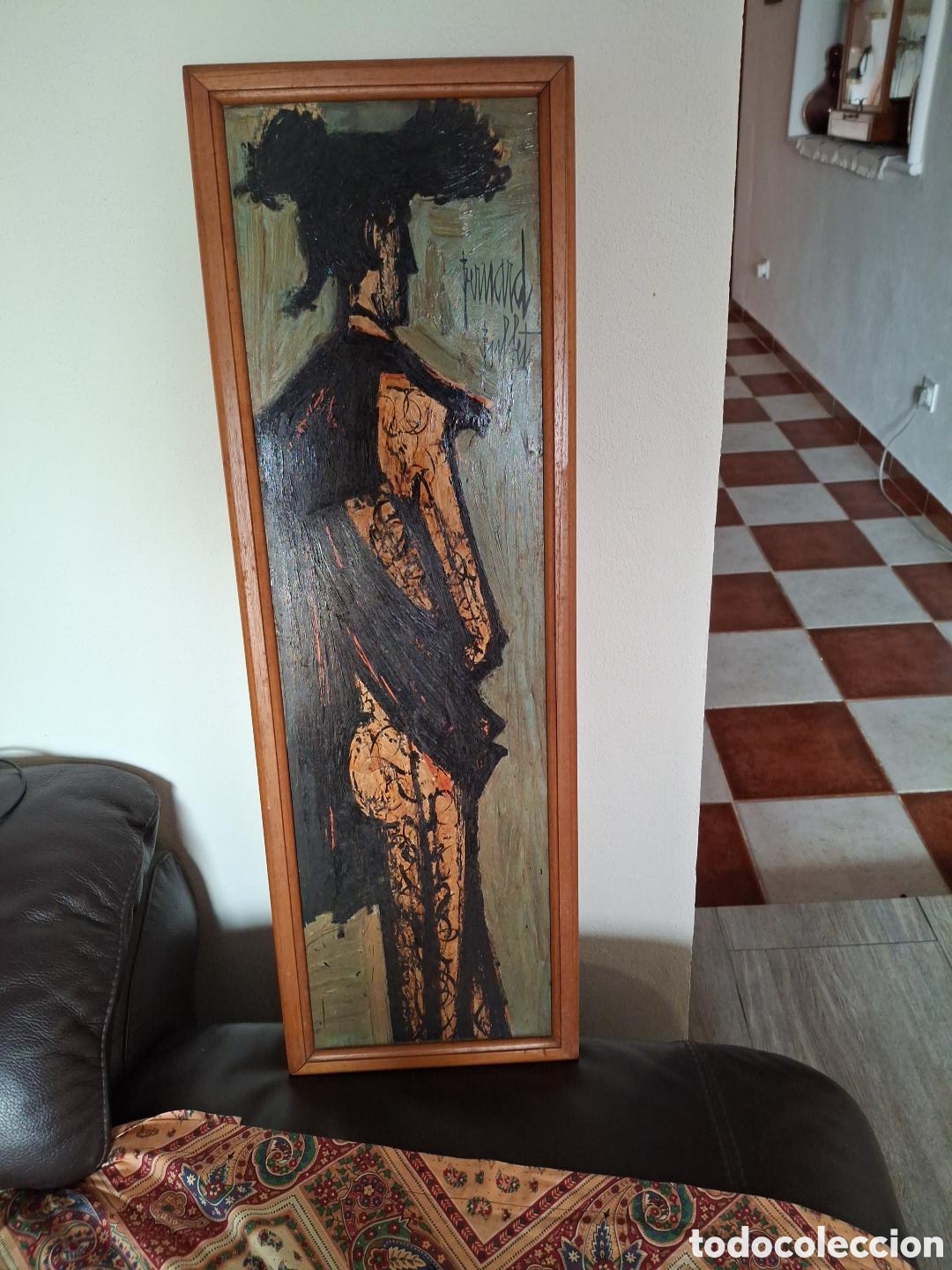 Antig&uuml;edades: &rdquo;El Toreador &rdquo; de Bernard Buffet oleo sobre lienzo