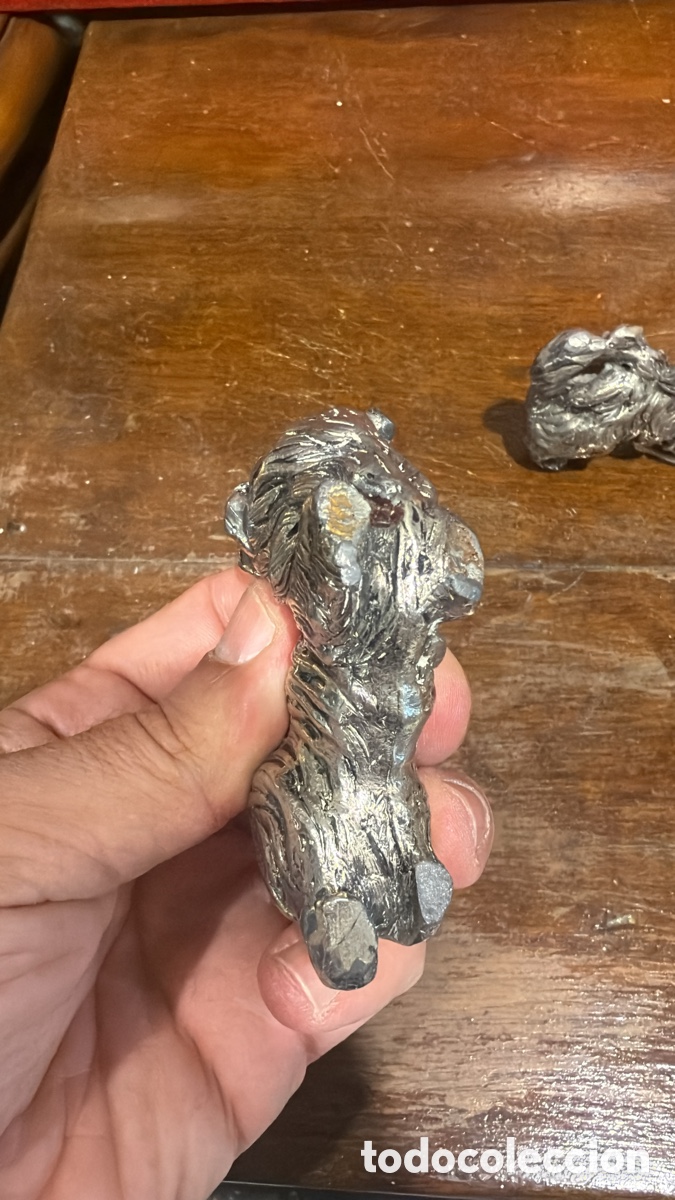 Antig&uuml;edades: PAREJA FIGURAS PEKIN&Eacute;S HIERRO - Foto 3