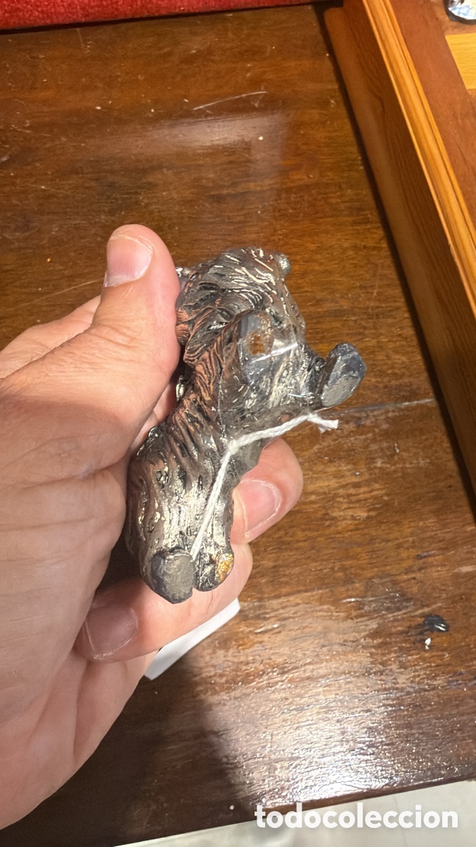 Antig&uuml;edades: PAREJA FIGURAS PEKIN&Eacute;S HIERRO - Foto 5