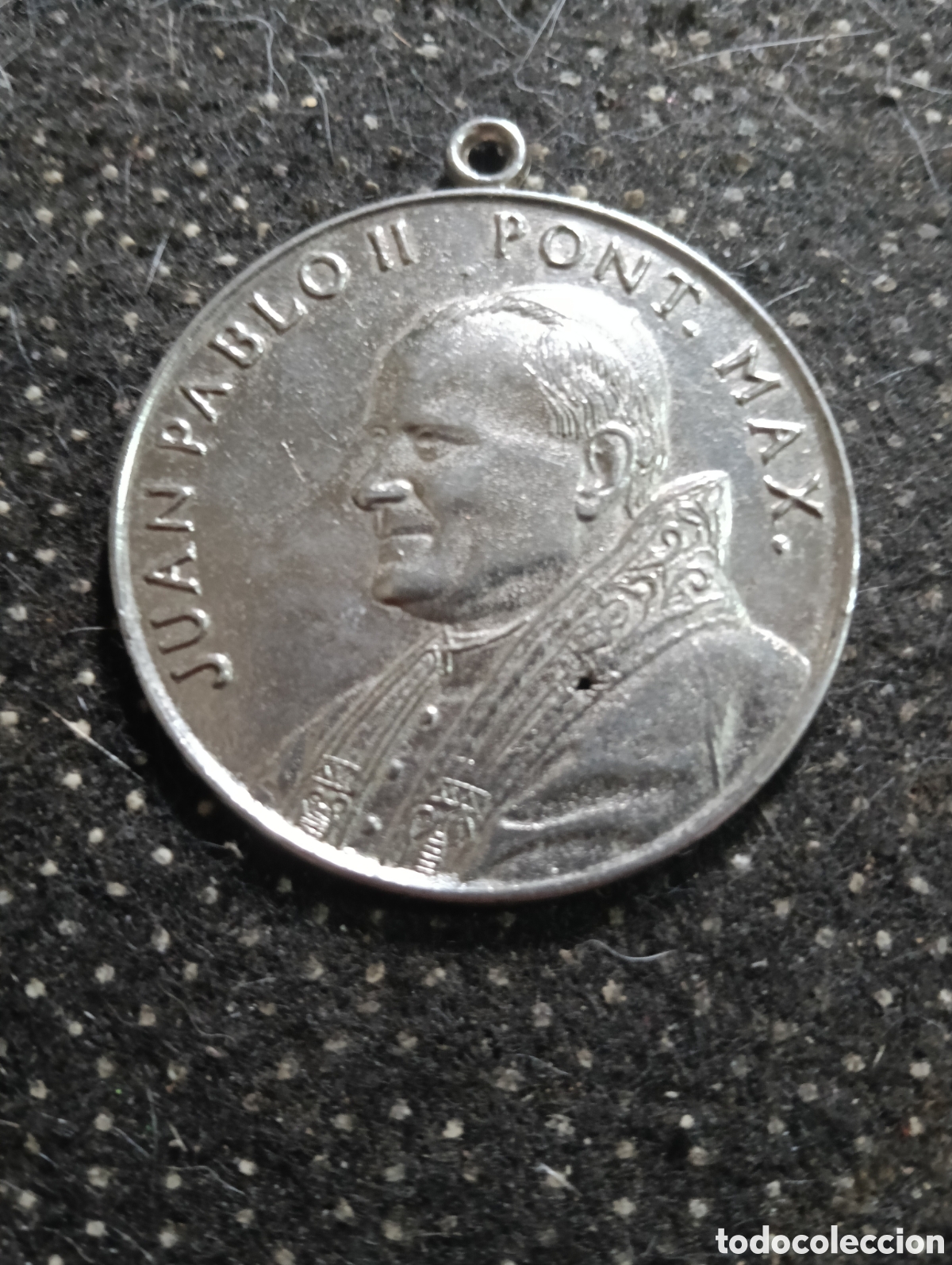 Antig&uuml;edades: 1978 medalla de Juan Pablo II Pont&iacute;fice Max. Italia, mide 4,5 cm de di&aacute;metro en metal.