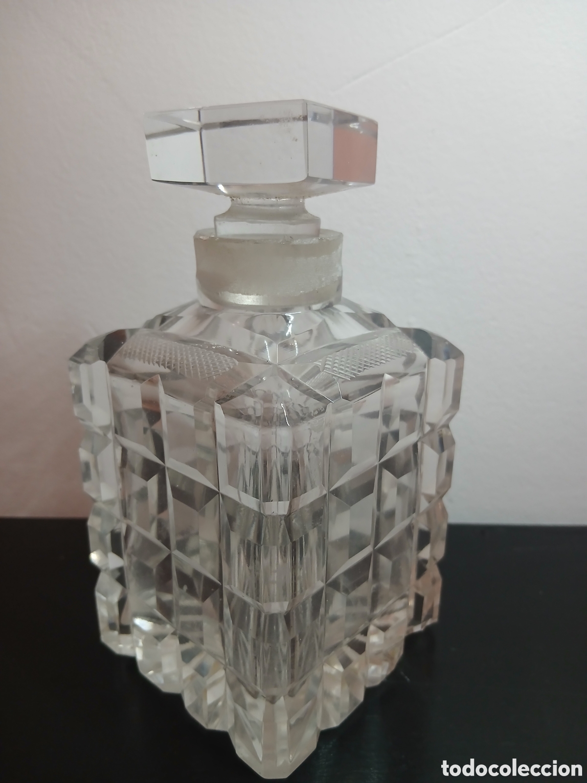 Antig&uuml;edades: Antigua LICORERA CRISTAL TALLADO
