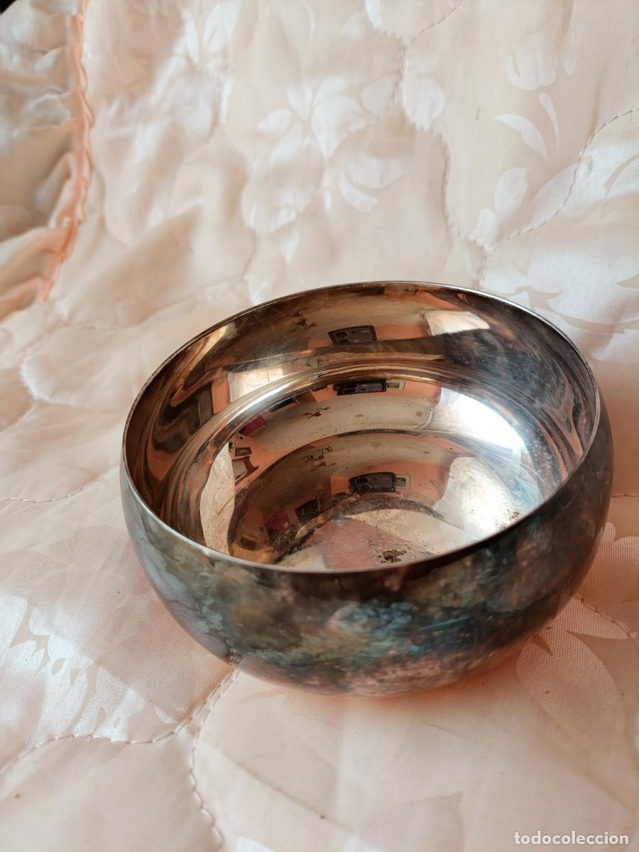 Antig&uuml;edades: Bol art deco chapado en plata de Christofle Francia. Sellado.