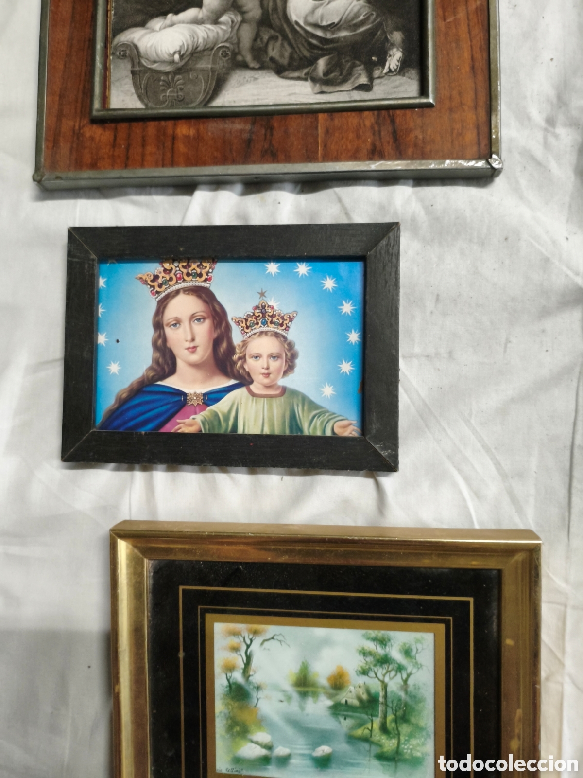Antig&uuml;edades: Lote cuadros antiguos - Foto 4