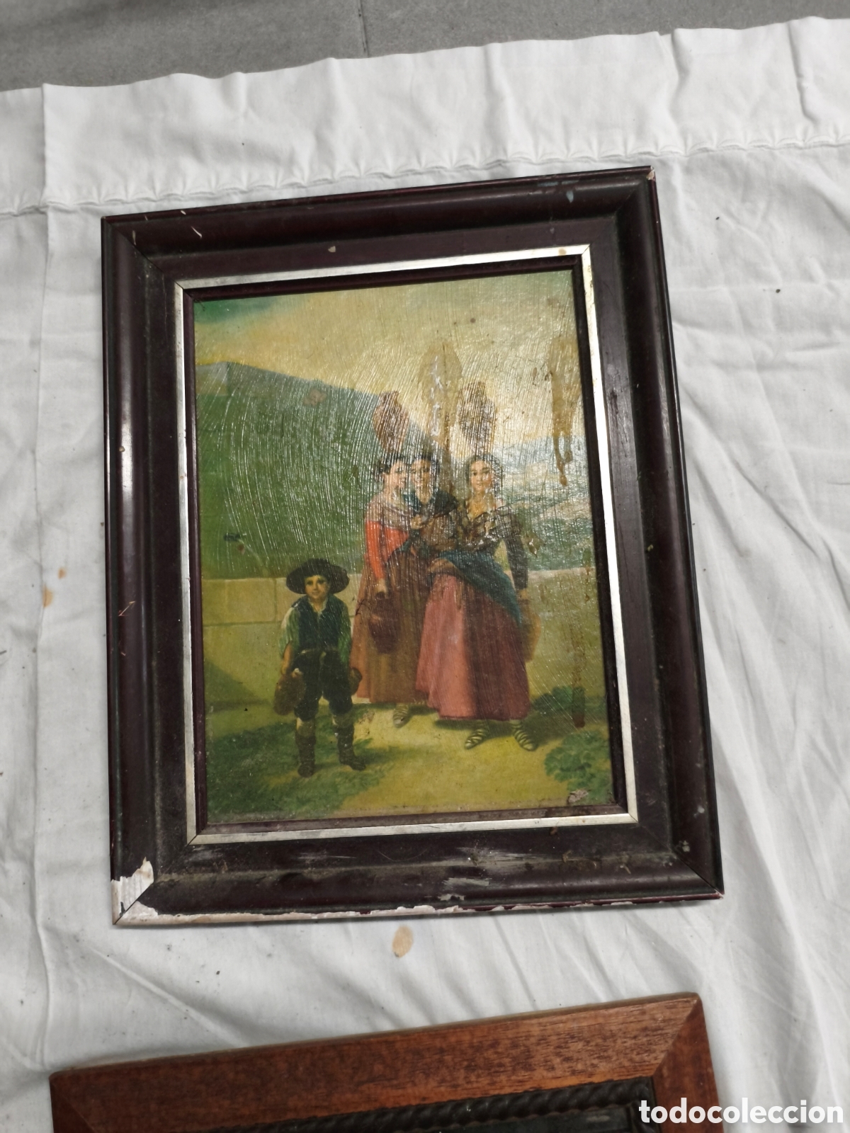 Antig&uuml;edades: Lote cuadros antiguos - Foto 7