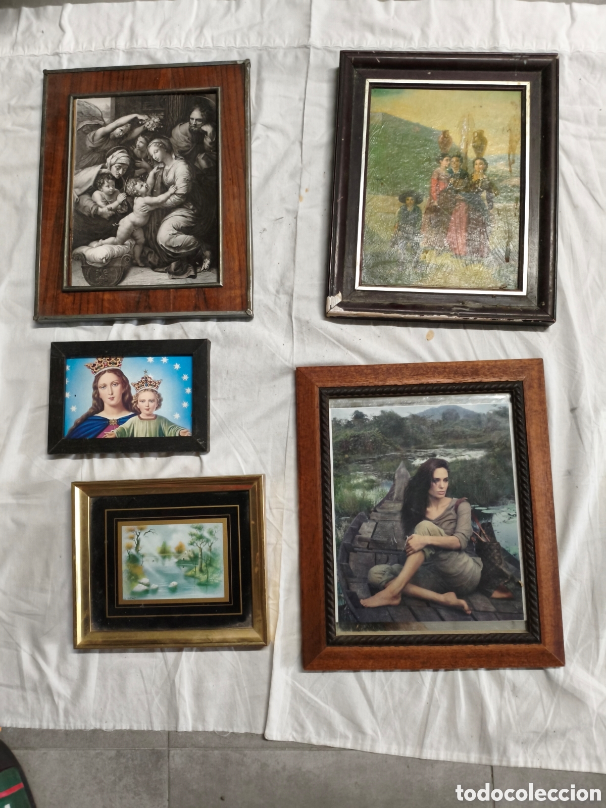 Antig&uuml;edades: Lote cuadros antiguos