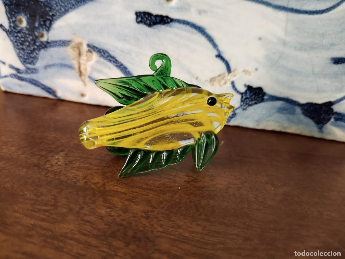 Antig&uuml;edades: Pececillo de cristal. 4,5 cm. - Foto 7