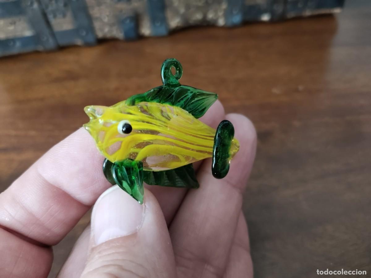 Antig&uuml;edades: Pececillo de cristal. 4,5 cm. - Foto 8