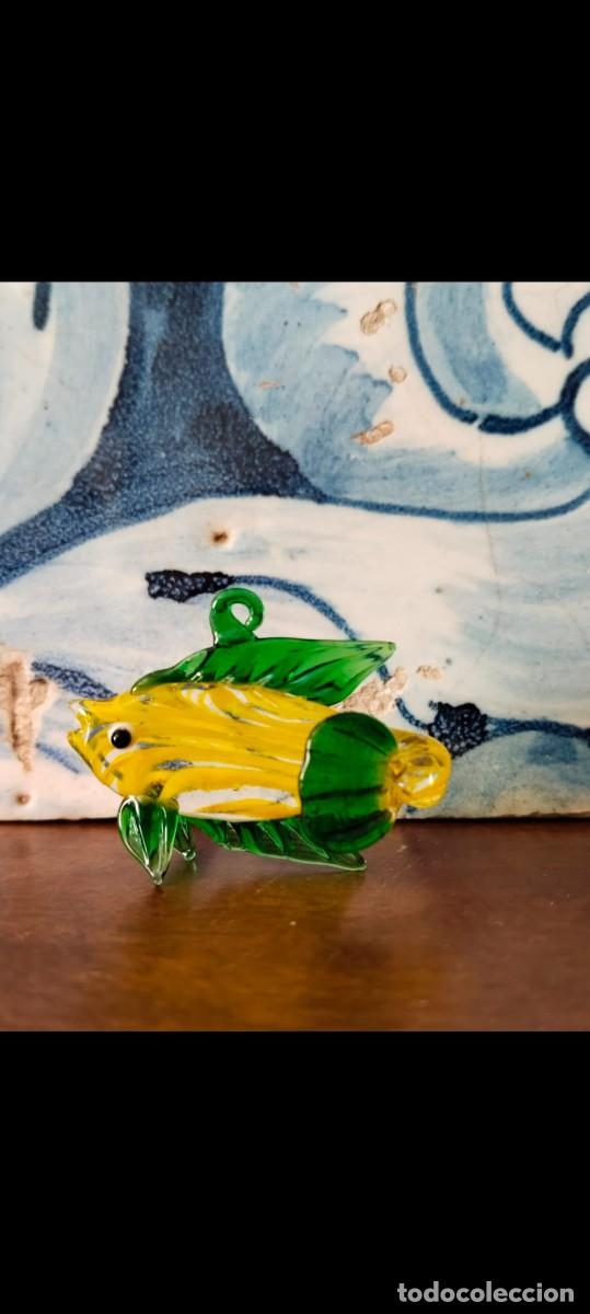 Antig&uuml;edades: Pececillo de cristal. 4,5 cm. - Foto 10