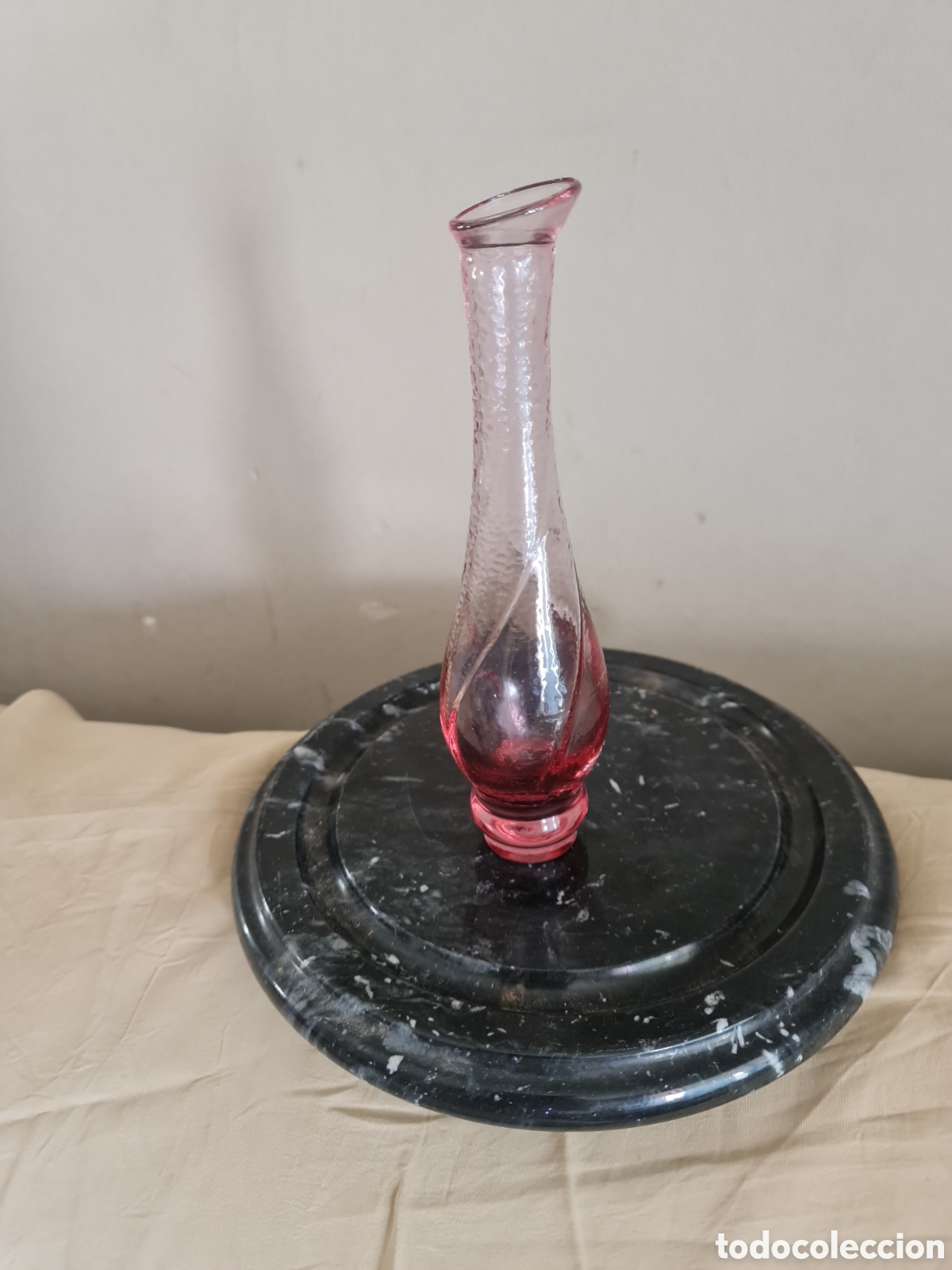 Antig&uuml;edades: Murano M.XX Soliflor Vintage Rosa Soplado artesano