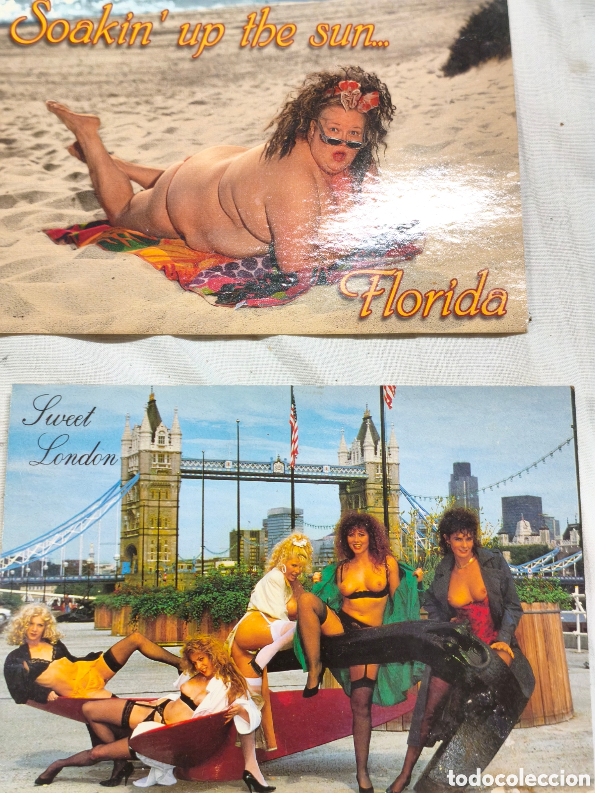 Antig&uuml;edades: Lote postales eroticas - Foto 5