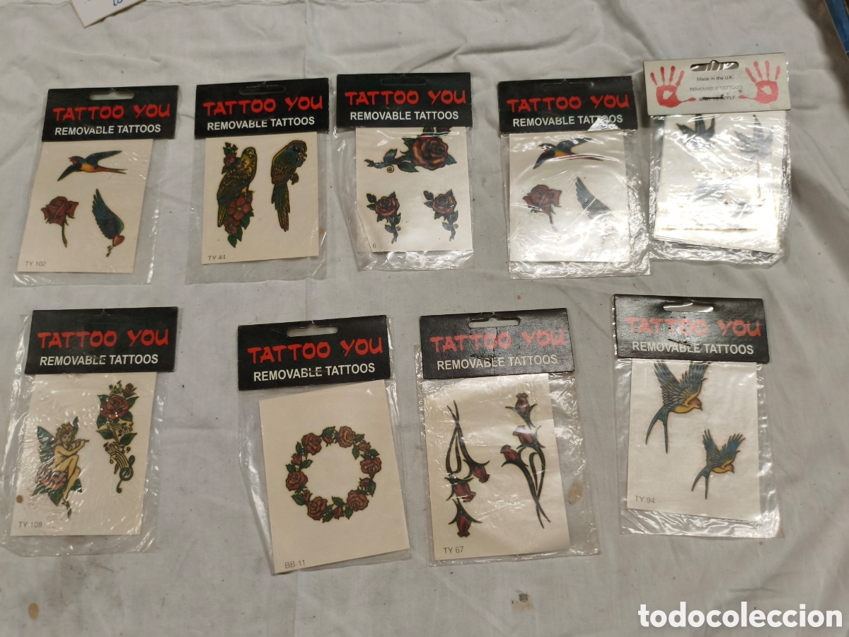 Antig&uuml;edades: Lote tatuajes temporales