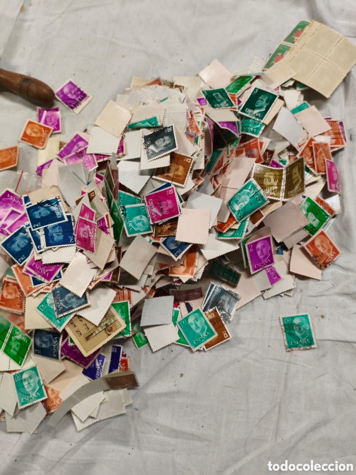 Antig&uuml;edades: Gran lote sellos postales - Foto 3
