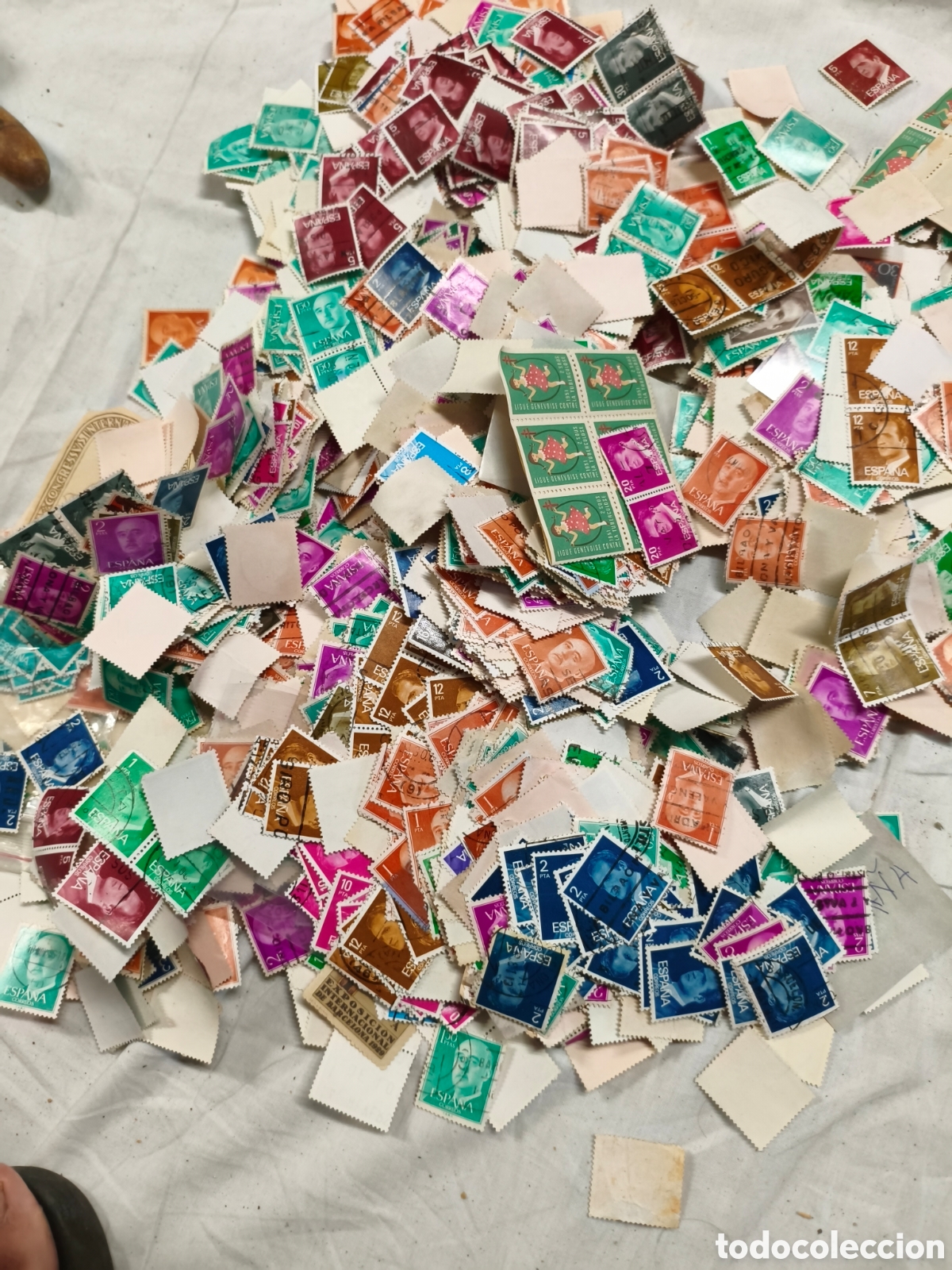 Antig&uuml;edades: Gran lote sellos postales - Foto 4