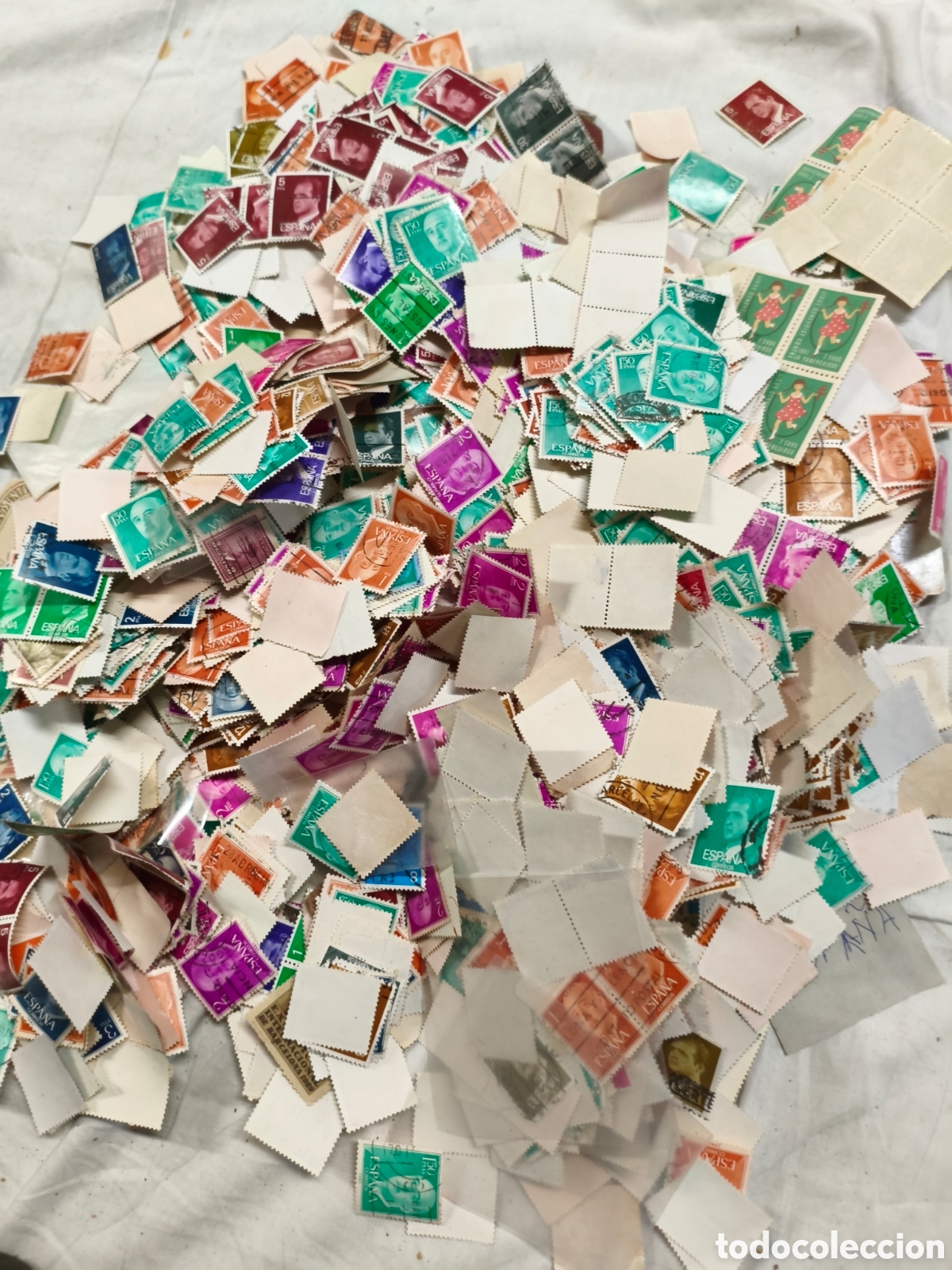 Antig&uuml;edades: Gran lote sellos postales - Foto 5
