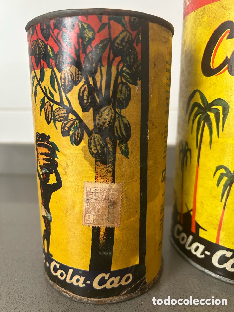 Antig&uuml;edades: 3 Botes de Cola Cao 1945 - 1960 - Foto 3