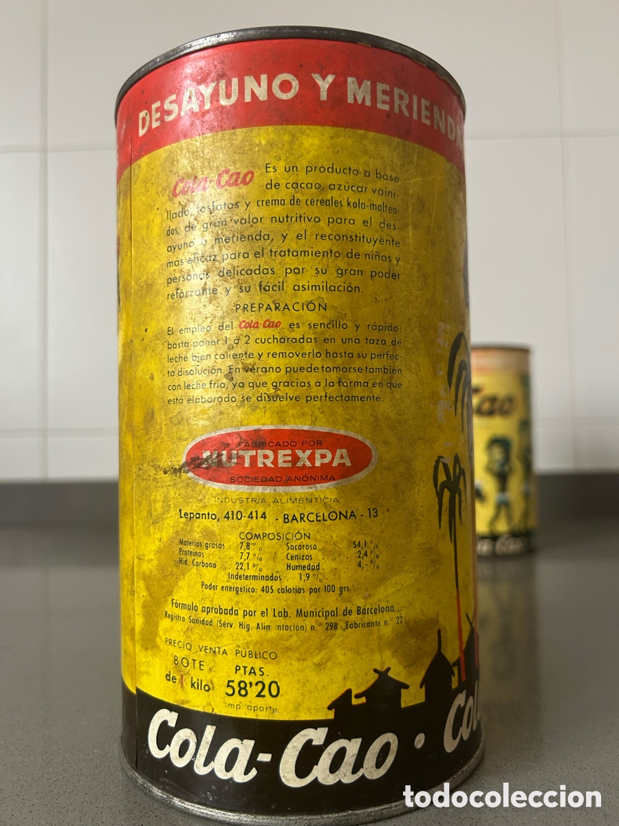 Antig&uuml;edades: 3 Botes de Cola Cao 1945 - 1960 - Foto 6