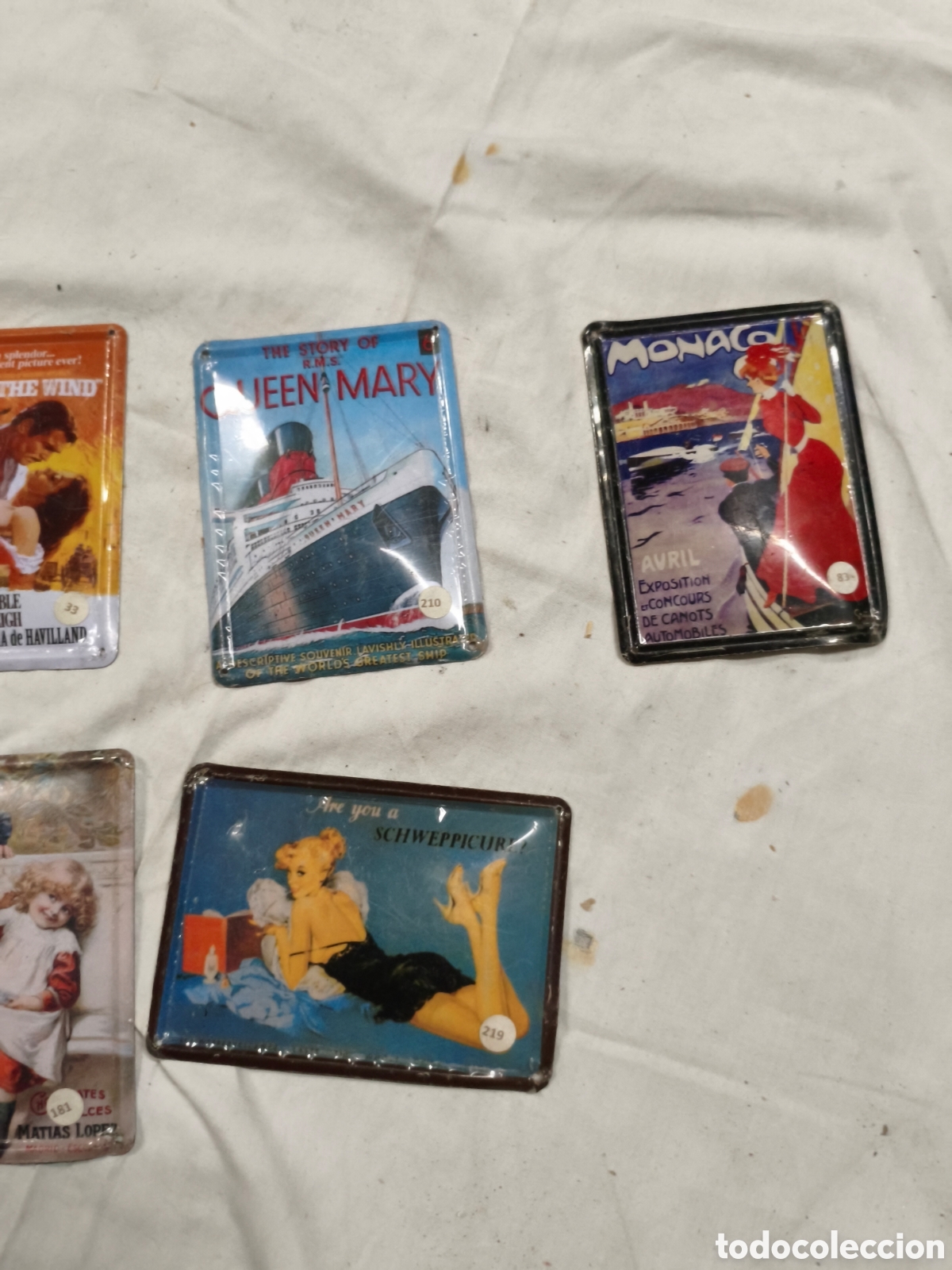Antig&uuml;edades: Lote postales de chapa - Foto 2