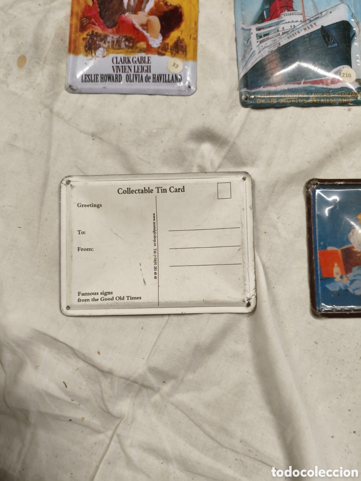 Antig&uuml;edades: Lote postales de chapa - Foto 3