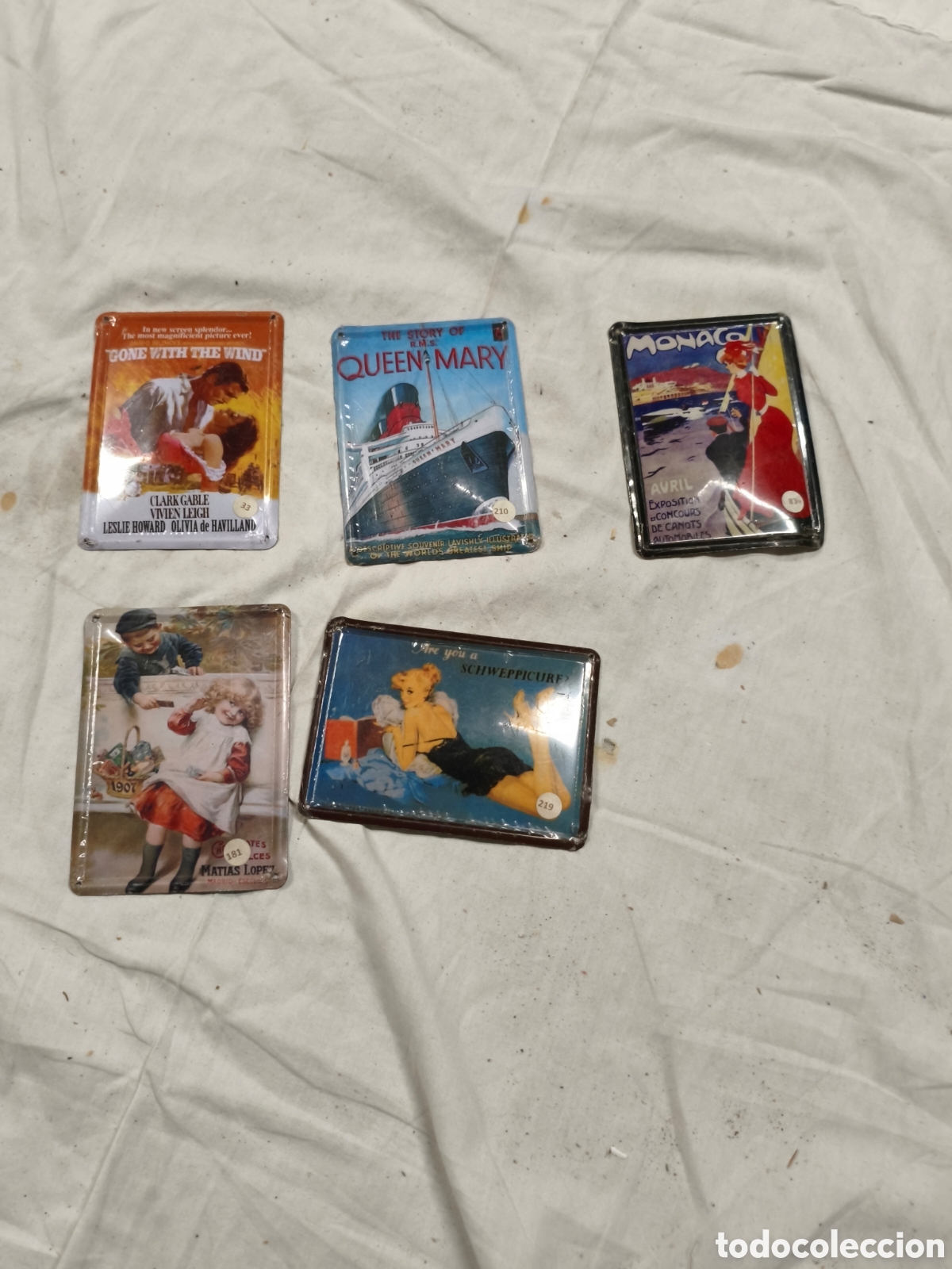 Antig&uuml;edades: Lote postales de chapa - Foto 4
